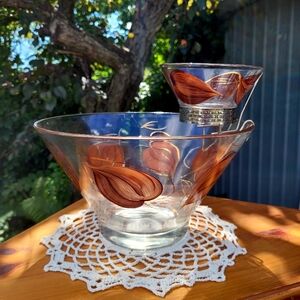 Vintage chip & dip set